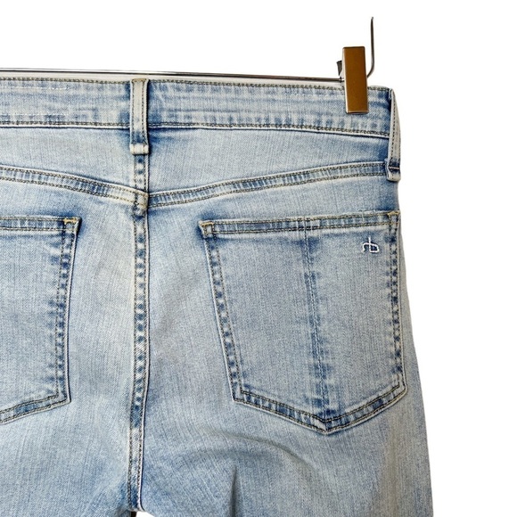 Rag & Bone Cate Light Wash Mid Rise Women’s Ankle Fray Jeans Sz 27 - Picture 10 of 14